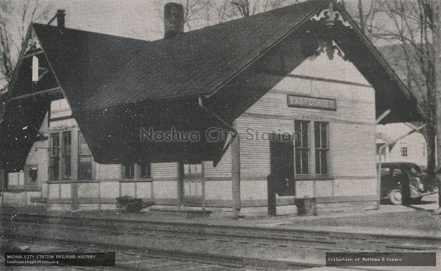 Postcard: Railroad Station, East Dorset, Vermont